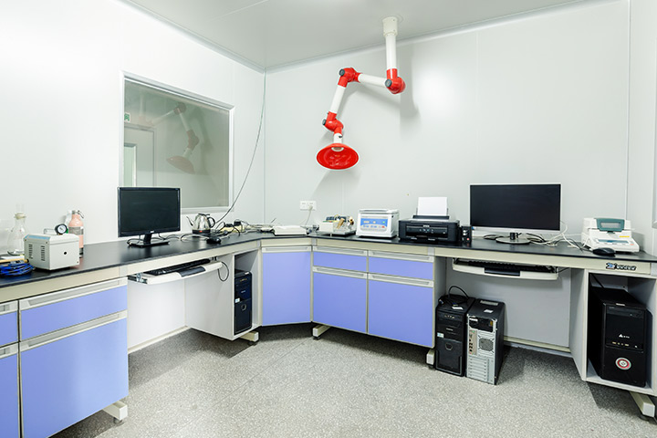 a lab with equipment